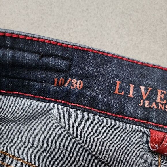 Liverpool Jeans Company Women's Sadie Straight Leg Jeans - Dark Blue Sz 10/30 - Picture 10 of 15